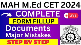 MAH MEd CET 2024 Application Form  MAH MEd CET Registration 2024 How To Fill MAH MEd CET Form [upl. by Ecirahs]