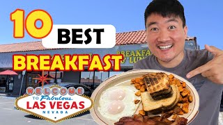 TOP 10 Best Breakfast Restaurants in LAS VEGAS [upl. by Elrebma]