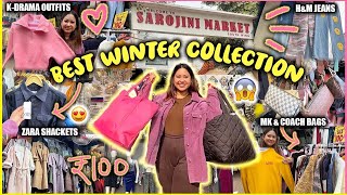 Sarojini Nagar Market WINTER COLLECTION NEW SHOPS KDRAMA OUTFITS BAGS amp MORE ThatQuirkyMiss [upl. by Tina]