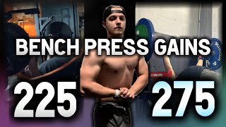 50 LB BENCH INCREASE in 2 MONTHS  Bench Press Comeback Motivation [upl. by Anni]