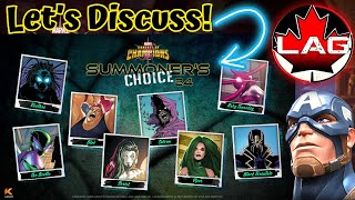 NEW Summoners Choice 2024 Lets Talk About All These Villains Lagacys Vote Remaster  MCOC [upl. by Lotsirhc]