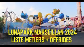 LUNAPARK DE MARSEILLAN 2024  ALL OFFRIDES [upl. by Beaudoin]