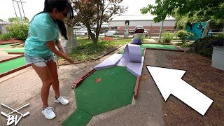 YOU HAVE TO SEE THIS AWESOME OLD SCHOOL MINI GOLF COURSE  Brooks Holt [upl. by Niuqaoj]