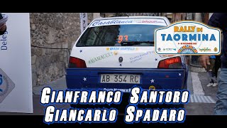 Rally di Taormina 2023  Gianfranco SantoroGiancarlo Spadaro Peugeot 106 [upl. by Jepum]