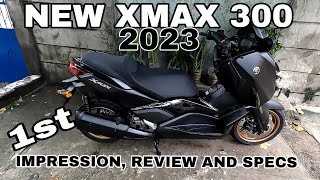 NEW XMAX 300 2023 1ST IMPRESSION REVIEW AND SPECS [upl. by Notxed531]