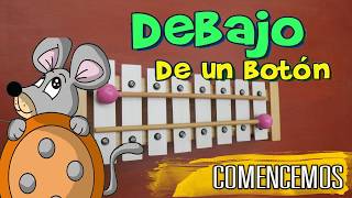 Debajo de un botón  XILÓFONO CANCIONES  SONGS ON XYLOPHONE Tutorial 🐭🐭 [upl. by Tresa235]