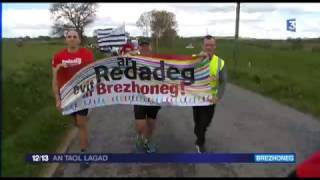 1800km entre Quimper et Plouguerneau pour la Redadeg 2018 [upl. by Eceeryt]