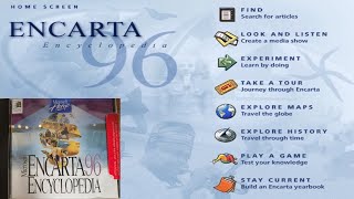 Microsoft Encarta 96 CDROM Full Overview and Mind Maze Gameplay with Ending [upl. by Laet536]