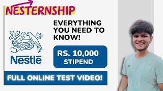 All about Nestle Internship  Full Assessment Video  Nesternship by Nestle  With Stipend [upl. by Roseline904]