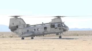 USMCs Boeing Vertol CH46 Sea Knight in Action [upl. by Maram]