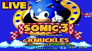 Sonic 3 and Knuckles  Playthrough Part 1 LIVESTREAM [upl. by Alake]