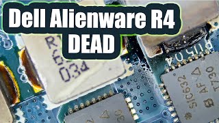 Dell Alienware R4 17quot Motherboard shorted out No power Can we save it [upl. by Ilwain]