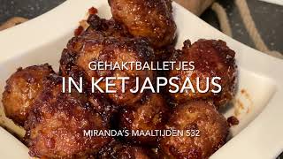 Gehaktballetjes in ketjapsaus MM 532 [upl. by Nahsab]