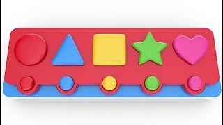 Learn Shapes with Toy Balls and Shapes Machine  Shapes Collection for Children [upl. by Ahcatan]