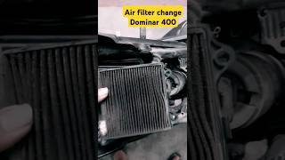 Air filter change at home👋 Dominar 400💯 diy automobile viralvideos shorts riding youtube [upl. by Cormick]