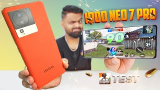 iQOO Neo 7 Pro  90 FPS PUBG Test with FPS 🔥 Overheat amp Battery Drain 🤐 [upl. by Currie389]