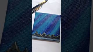 Aurora painting 🌌✨️ art aurora acrylicpainting short [upl. by Aliber]