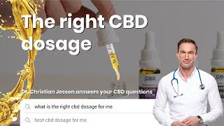 CBD Dosage Chart  What is the right CBD dosage for me [upl. by Shamus]