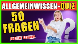 Das extrem schwere Allgemeinwissen Quiz 2024 [upl. by Kciwdahc]