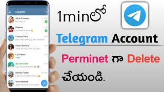 How to Delete Telegram Account permanently  Delete Telegram account [upl. by Tucker]