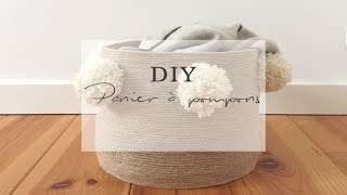 DIY panier à pompons  Pierre Papier Ciseaux [upl. by Nwahsyt446]