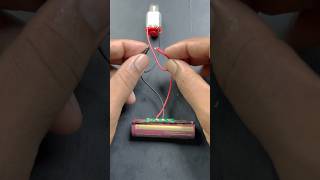 DC Motor with LithiumIon Battery Protection Circuit shorts dcmotor experiment [upl. by Shaughn147]