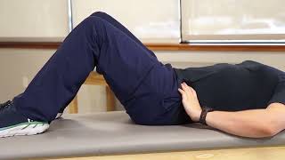 Hip amp Joint Patient Exercises Posterior Pelvic Tilt [upl. by Willey]