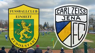 Einheit Rudolstadt vs FC Carl Zeiss Jena  Stadionvlog  Jena zittert sich ins Halbfinale [upl. by Nwhas]