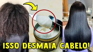 USE UMA COLHER DISSO NO CREME ALISA O CABELO DE PRIMEIRA  ALISAMENTO CASEIRO [upl. by Zakaria]