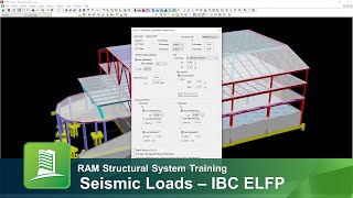 Generating Seismic Loads in RAM Frame according to the IBC Equivalent Lateral Force Procedure [upl. by Herrington]