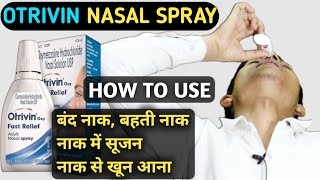 otrivin nasal spray how to use  xylometazoline nasal drops ip  xylometazoline  Otrivin [upl. by Stephannie]