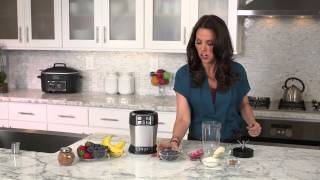 Rachel Beller and Ninja® Kitchen  Very Berry Smoothie Recipe using Nutri Ninja® with AutoiQ™ [upl. by Nerrat]