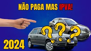 5 Carros que Não Pagam mais IPVA em 2024 [upl. by Annhoj835]