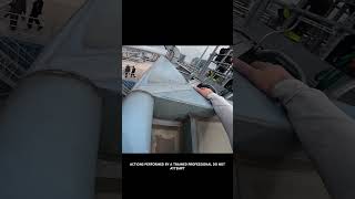 Police talk to Skyscraper Climber… This is what happens cops police bodycam parkour [upl. by Esoryram738]