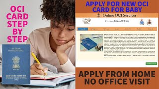 How to apply OCI card in Canada Overseas Citizen of India  OCI card for Baby  OciApplication [upl. by Nils140]