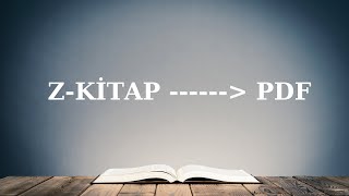 ZKitapları Pdf Yapma [upl. by Nelloc]