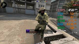 GeForce GTX 1660 ti  Intel Core i59400F  CSGO FPS Test Dust 2 720p [upl. by Treat]