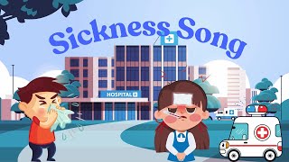 The Sickness Song  Introduction to Different Sickness  Nursery Rhymes for Kids LittlePineappleBun [upl. by Yorle]