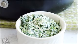 Low Carb Creamed Spinach [upl. by Ailido]