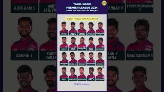 TNPL 2024 Teams amp Players  Full Squad List  Tamil Nadu Premier League [upl. by Barkley]