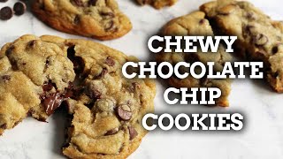 The BEST CHEWY Chocolate Chip Cookies Recipe [upl. by Nesaj]