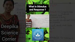 What is Stimulus and Response  stimulus response deepikasciencecorner biologyclass [upl. by Casar]