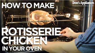 How to Make Rotisserie Chicken in Your Oven  Cooking with Chef Anthony [upl. by Eeslek]