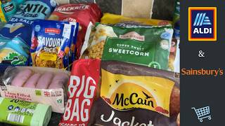 Aldi amp Sainsburys Scotland  UK Family grocery haul  22nd June [upl. by Ledif330]