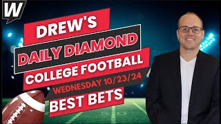 Wednesday College Football Picks and Predictions Drews Daily Diamond  October 23 2024 [upl. by Nnairek]