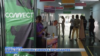 Feira de carreira orienta estudantes em universidade [upl. by Adele825]