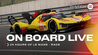 Onboard the 83 LIVE race action at 24H of Le Mans 2024  Ferrari Hypercar Part 3 [upl. by Hufnagel]