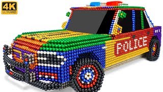 DIY  How To Make Amazing Police Car From Magnetic Balls Satisfying  Manget Satisfying [upl. by Crissie339]