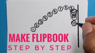 How To Make Flipbook Step By Step For Beginners  Easy Drawing Basket ball Flip Book For Basic [upl. by Tada102]