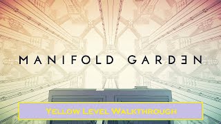 Manifold Garden  Yellow Level Walkthrough God Cube No Commentary [upl. by Dorcia]